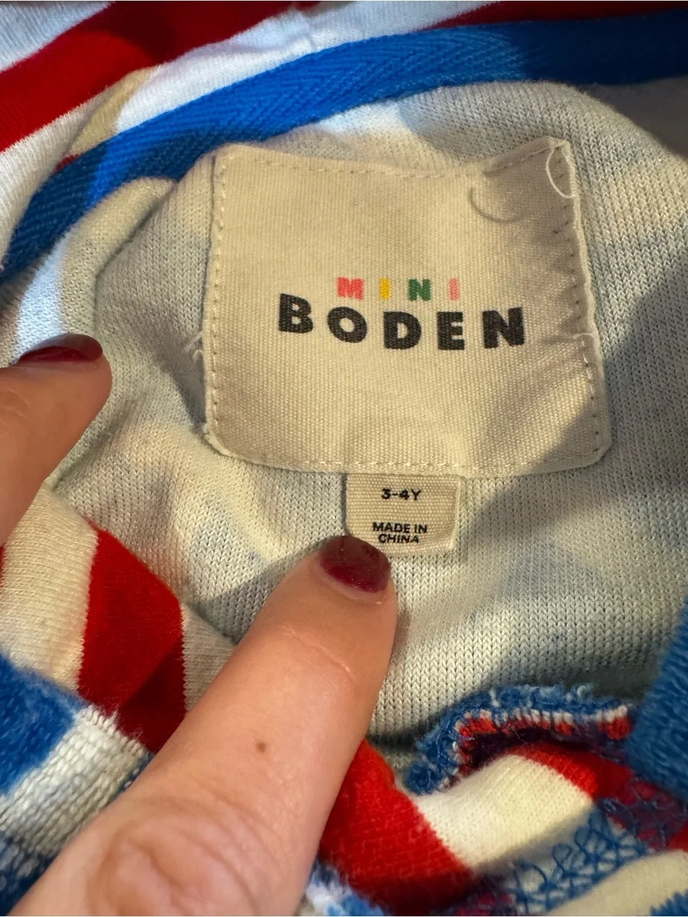 Mini Boden Blue Shark Hooded Kids Toweling coverup